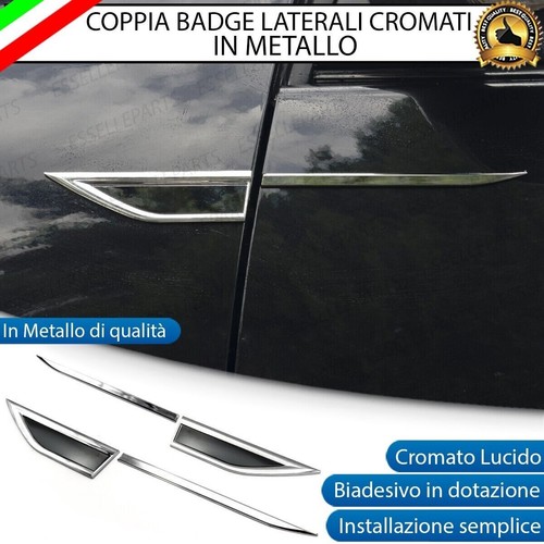 Coppia badge laterali - badge, neri