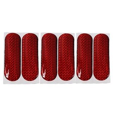 6 Pc Esterno Rosso Riflettente