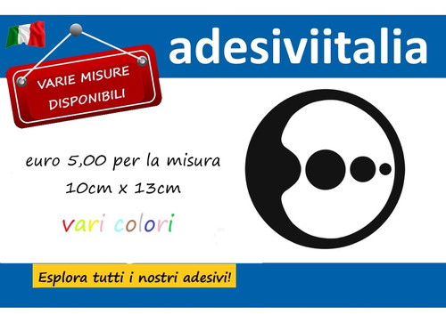Adesivo lucido sfera - adesivo,