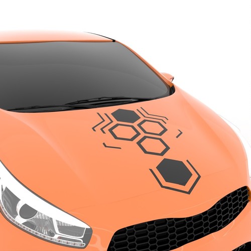 Adesivo auto cofano strisce - auto, |