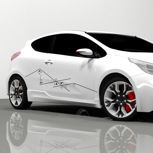 Strisce decorative auto - auto, |